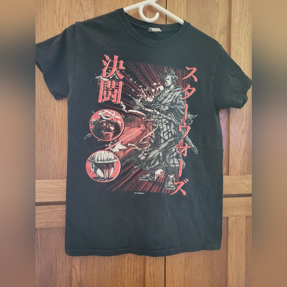Limited Starwars Samurai Mens black t-shirt Size Small